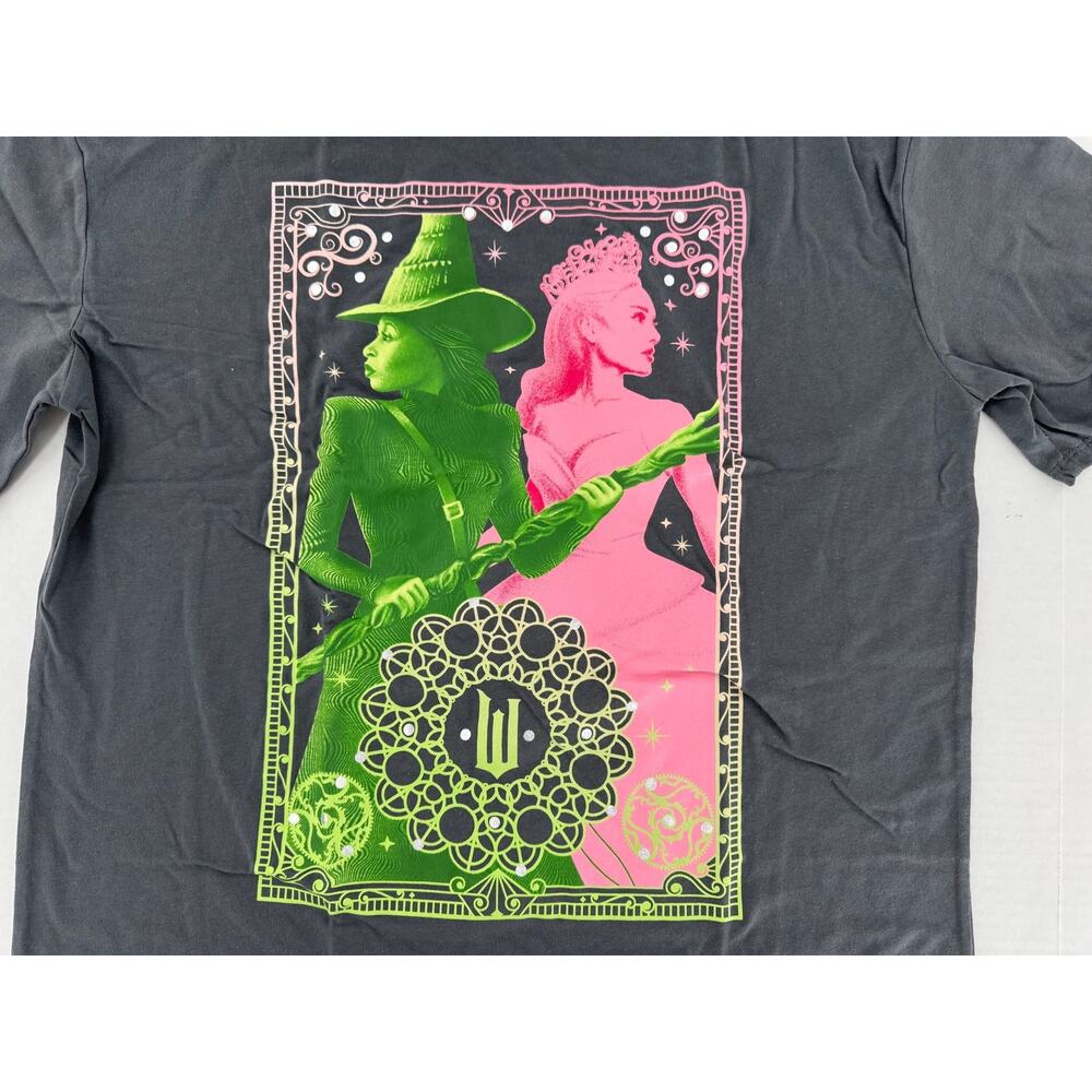 Wicked Elphaba Glinda Art Class Graphic T-Shirt Gray XXL 16/18 NWT Target